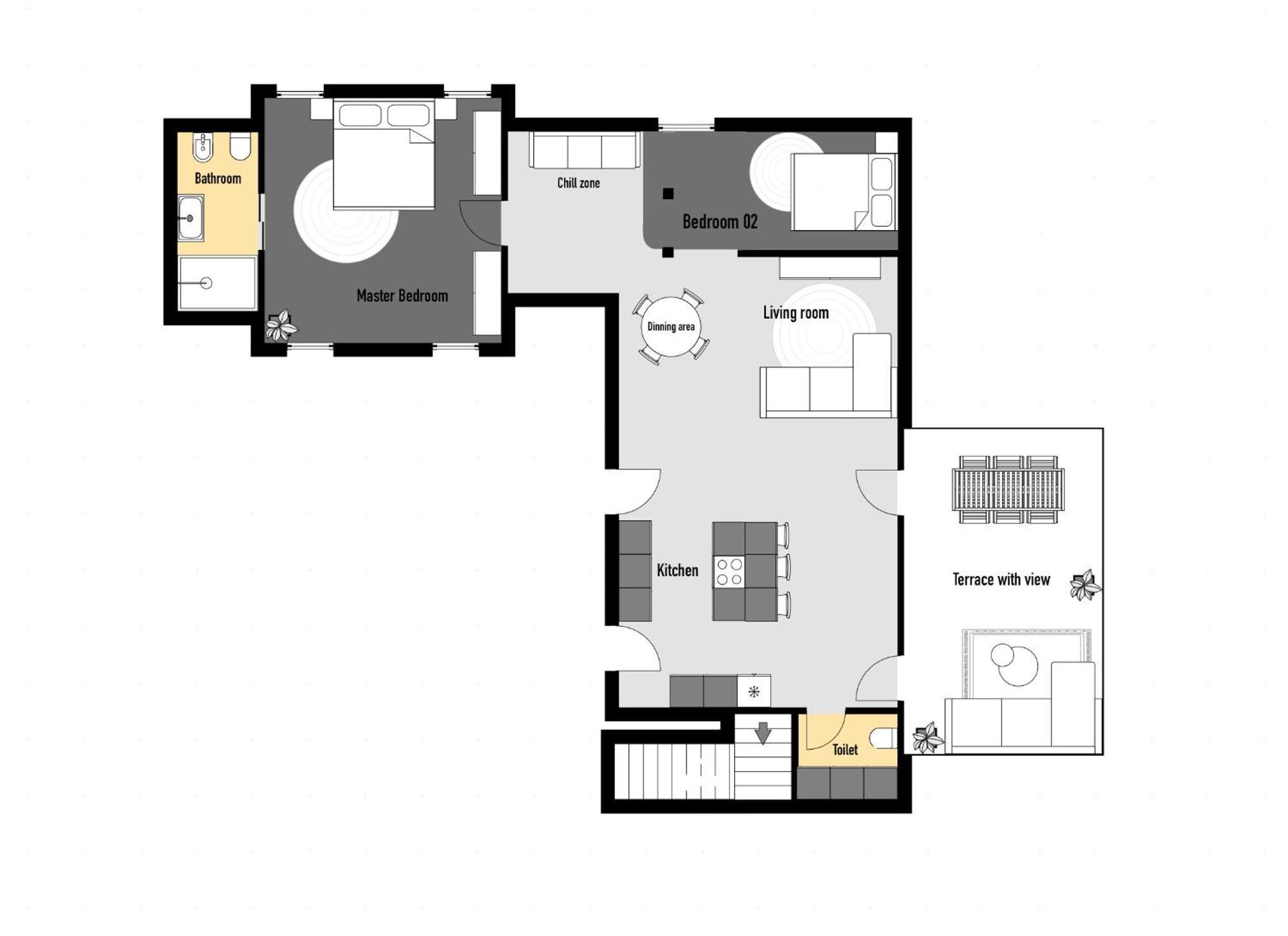 King Suite Terrace